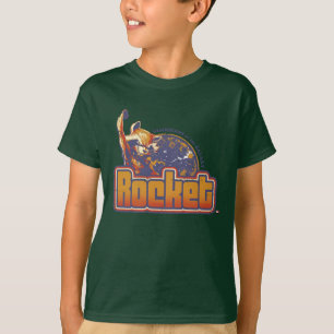 Guardians of the Galaxy Rocket Character Badge T-Shirt