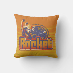 Guardians of the Galaxy Rocket Character Badge Throw Pillow