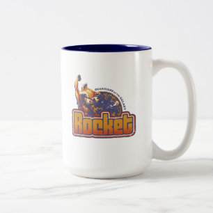 Guardians of the Galaxy   Rocket Character Badge Two-Tone Coffee Mug