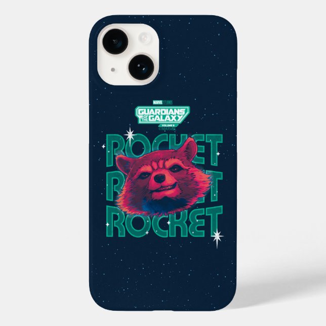 Guardians of the Galaxy Rocket Face Graphic Case-Mate iPhone Case (Back)