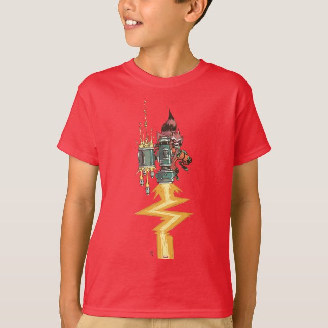 Guardians of the Galaxy | Rocket Full Blast T-Shirt (Front)