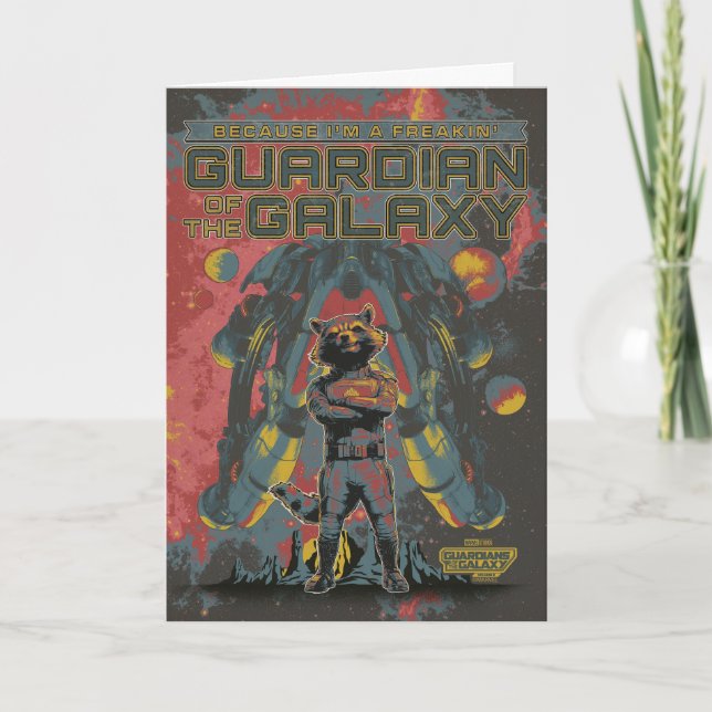 Guardians of the Galaxy Rocket "Guardian" Quote Card (Front)
