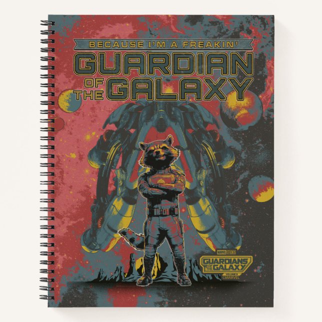 Guardians of the Galaxy Rocket "Guardian" Quote Notebook (Front)