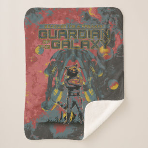 Guardians of the Galaxy Rocket "Guardian" Quote Sherpa Blanket