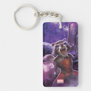 Guardians of the Galaxy   Rocket With Guns Keychain