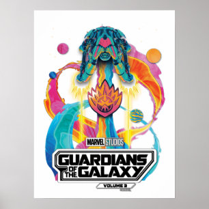 Guardians of the Galaxy Ship Blastoff Graphic Poster