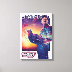 Guardians of the Galaxy Star-Lord Character Poster Canvas Print