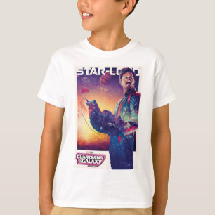 Guardians of the Galaxy Star-Lord Character Poster T-Shirt