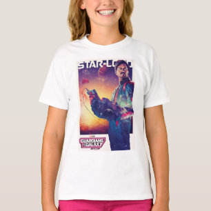 Guardians of the Galaxy Star-Lord Character Poster T-Shirt