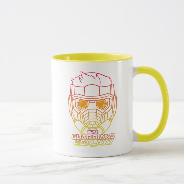 Guardians of the Galaxy | Star-Lord Neon Outline Mug (Right)