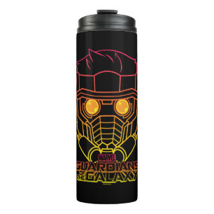 Guardians of the Galaxy Star-Lord Neon Outline Thermal Tumbler