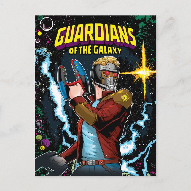 Guardians of the Galaxy | Star-Lord Retro Comic Postcard (Front)