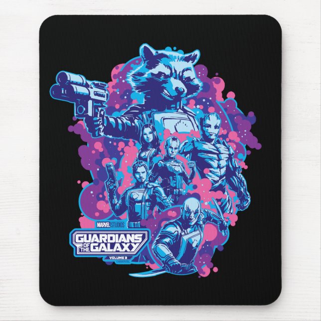 Guardians of the Galaxy Stylized Team Graphic Mouse Pad (Front)