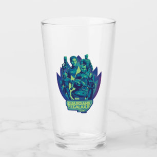 Guardians of the Galaxy Team In Emblem Graphic Glass
