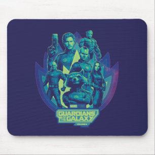 Guardians of the Galaxy Team In Emblem Graphic Mouse Pad