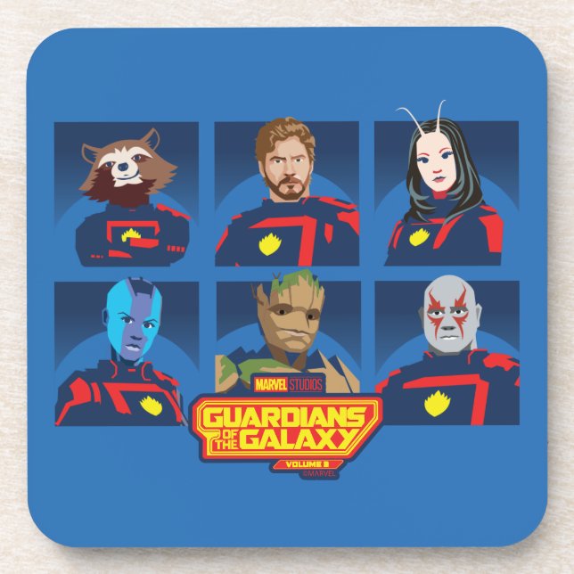 Guardians of the Galaxy Team Profile Lineup Coaster (Front)