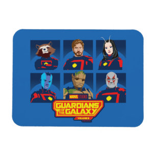 Guardians of the Galaxy Team Profile Lineup Magnet