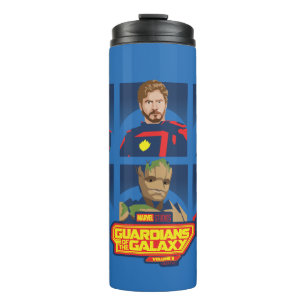 Guardians of the Galaxy Team Profile Lineup Thermal Tumbler