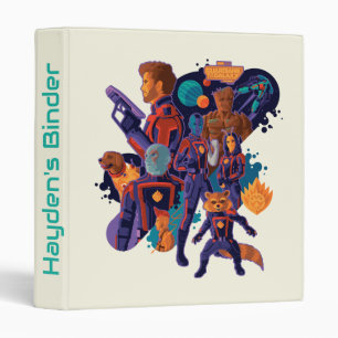 Guardians of the Galaxy Team Space Illustration Binder