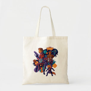 Guardians of the Galaxy Team Space Illustration Tote Bag