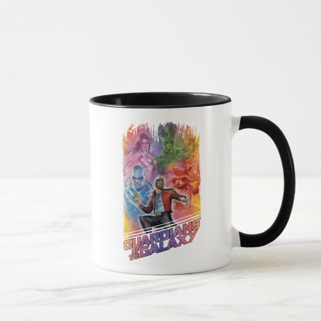 Guardians of the Galaxy | Technicolor Crew Art Mug (Right)