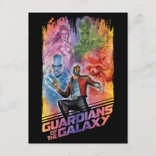 Guardians of the Galaxy   Technicolor Crew Art Postcard