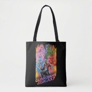 Guardians of the Galaxy   Technicolor Crew Art Tote Bag