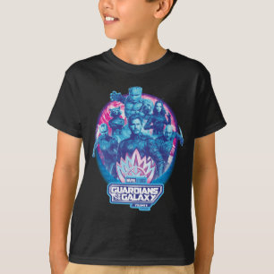 Guardians of the Galaxy Vaporwave Team Graphic T-Shirt