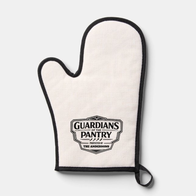 Guardians of the Pantry Oven Mitt and Pot Holders (Front)