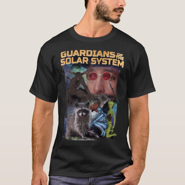 Guardians Of The Solar System Parody Knock Off T-S T-Shirt (Front)
