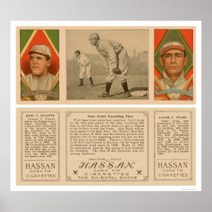 Guarding First Red Sox Baseball 1912 Poster