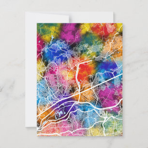 Guarulhos Brazil Map Postcard