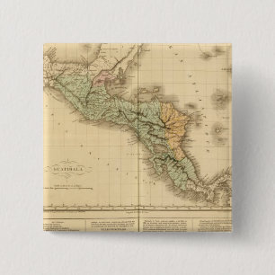 Guatemala 2 Inch Square Button