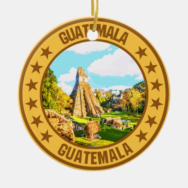 Guatemala                                          ceramic ornament (Front)