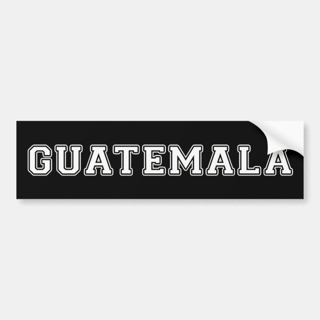 Guatemala City Guatemala Bumper Sticker (Front)