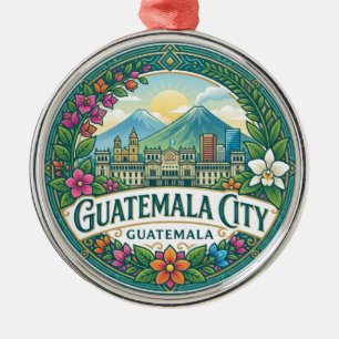 Guatemala City Guatemala Metal Ornament