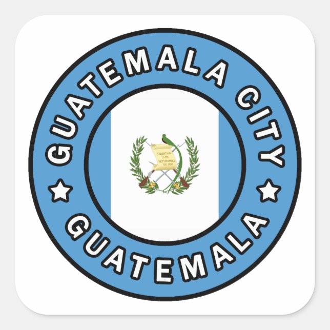 Guatemala City Guatemala Square Sticker (Front)