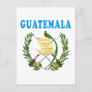 Guatemala Coat Of Arms Designs Postcard