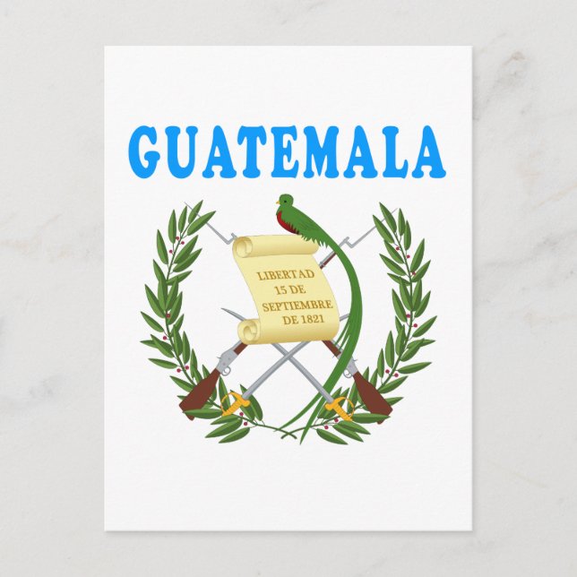 Guatemala Coat Of Arms Designs Postcard (Front)