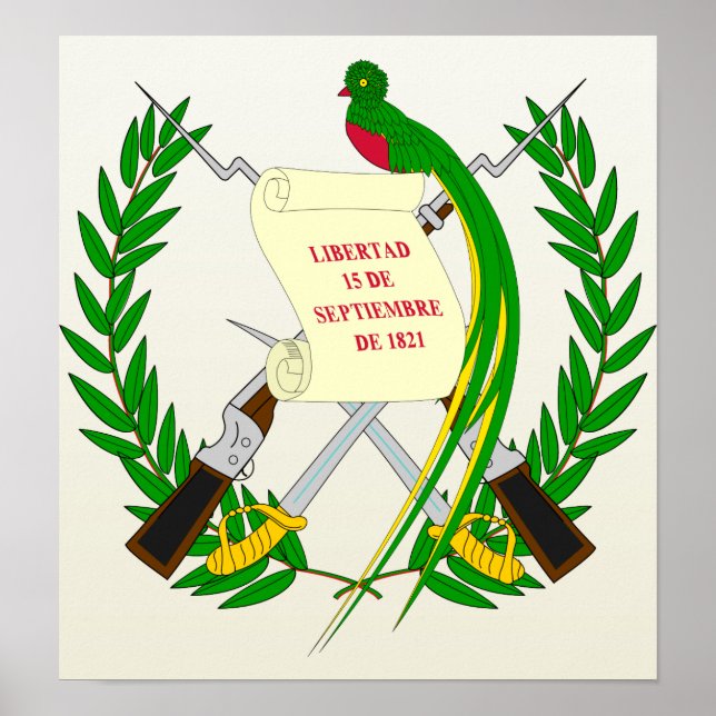Guatemala Coat of Arms detail Poster (Front)