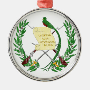 Guatemala Coat Of Arms Metal Ornament