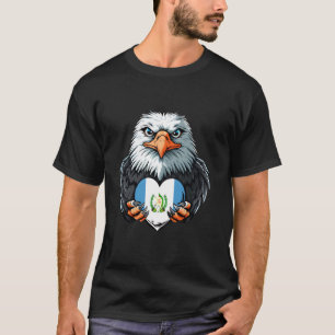 Guatemala Eagle Guatemalan Flag Heart Guatemalan P T-Shirt