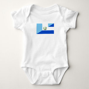 guatemala el salvador half flag country symbol baby bodysuit