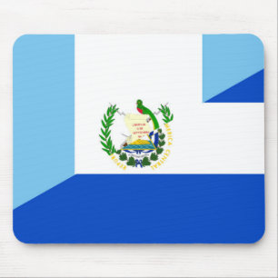 guatemala el salvador half flag country symbol mouse pad