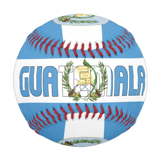 Guatemala Flag and Coat of Arms Patriotic Baseball (Front)