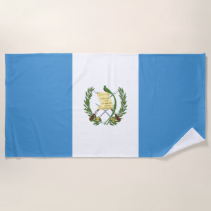 Guatemala Flag Beach Towel