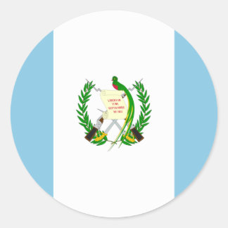 Guatemala Flag Classic Round Sticker