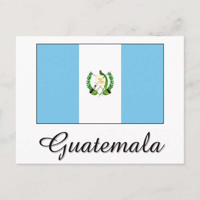 Guatemala Flag Design Postcard (Front)