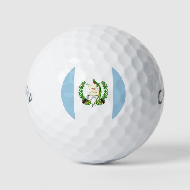 Guatemala Flag Emblem Golf Balls (Front)