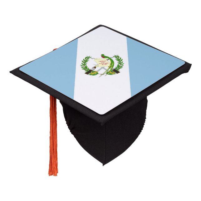 Guatemala flag graduation cap topper (Angled)